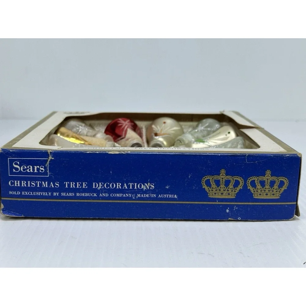 VINTAGE SEARS THE IMPERIAL COLLECTION CHRISTMAS ORNAMENT 11 BELLS AUSTRIA BOX